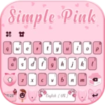 Logo of Simple Pink SMS Keyboard Backg android Application 