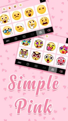 Simple Pink SMS Keyboard Backg android App screenshot 1